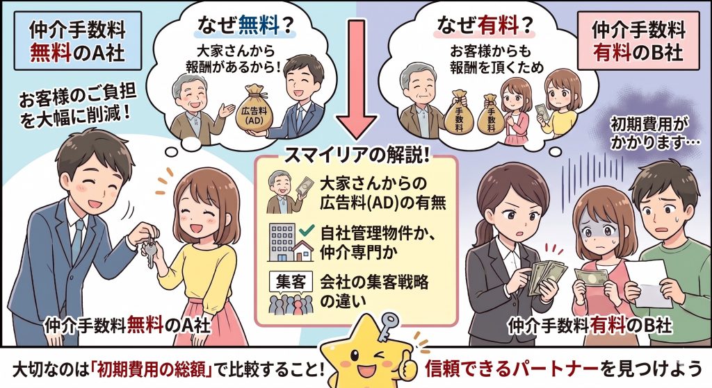 同じ賃貸物件なのに「仲介手数料」が無料と有料の会社があるのはなぜ?不動産業界のカラクリを徹底解説